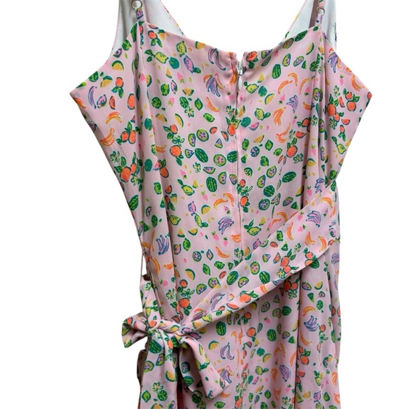 EUC Lilly Pulitzer Romantic Juicy Fruit Wrap Dress Coquette Kitschy Flowy Size 6 - Picture 7 of 7
